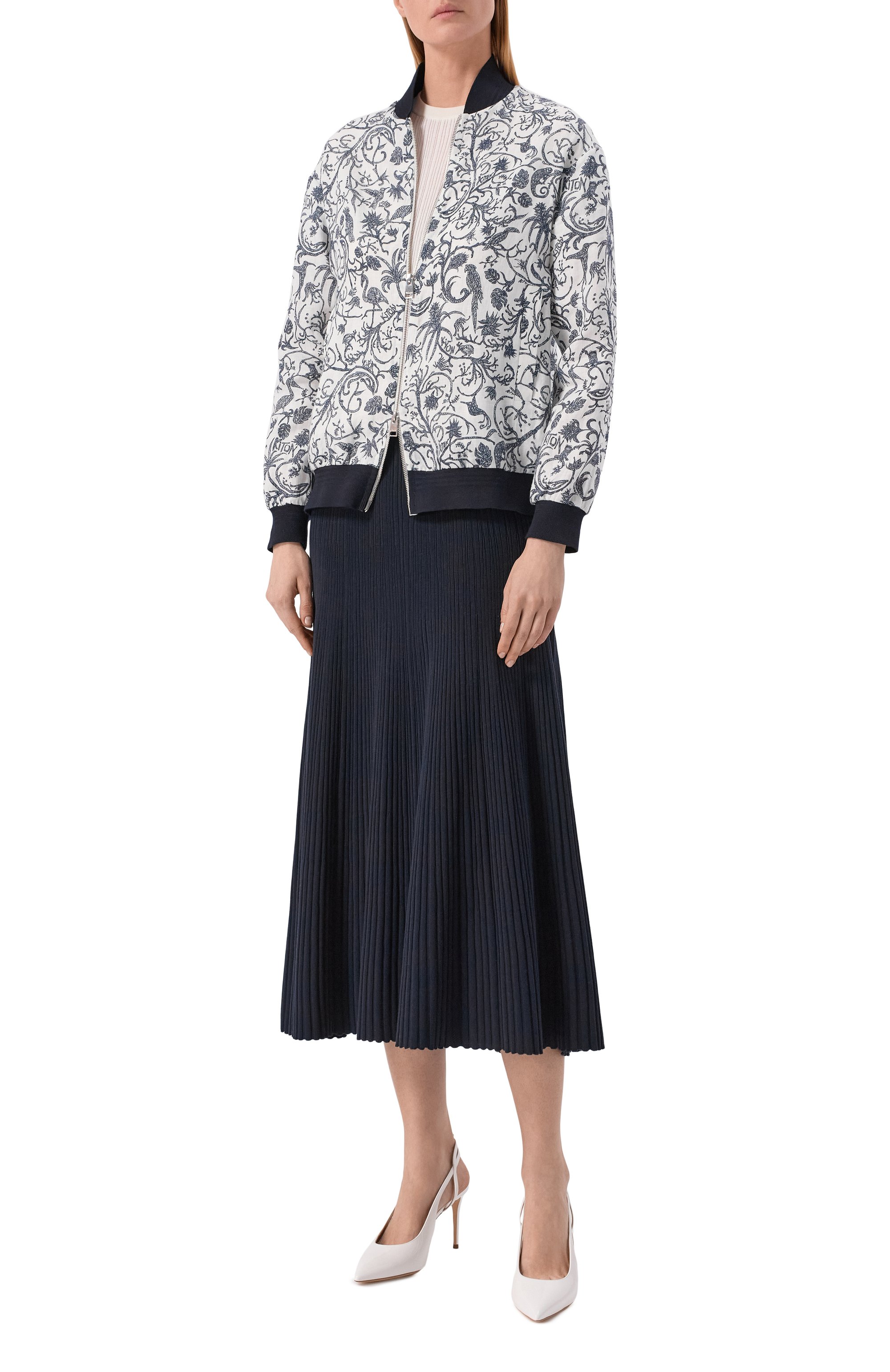 Льняной бомбер KITON, арт. D61463H08903, фото 2