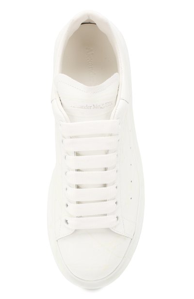 Кожаные кеды ALEXANDER MCQUEEN белого цвета по цене 67850 руб., арт. 612687/WHXM4, фото 5 Кожаные кеды ALEXANDER MCQUEEN, арт. 612687/WHXM4, фото 5
