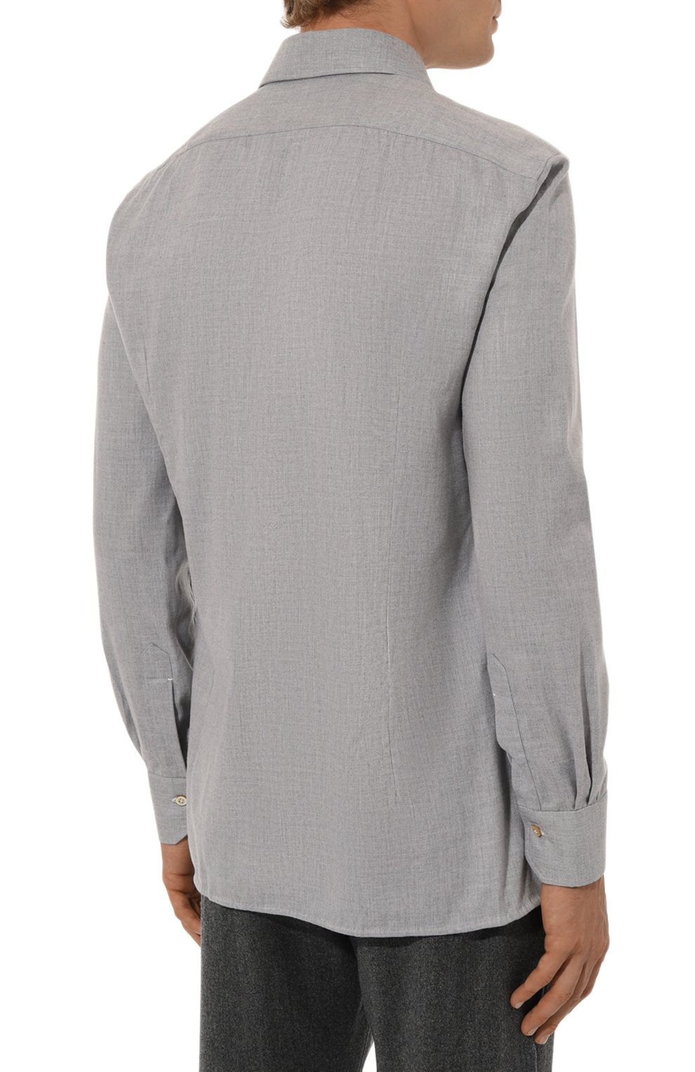 Рубашка из хлопка и лиоцелла KITON, арт. UMCNERH0902511, фото 4