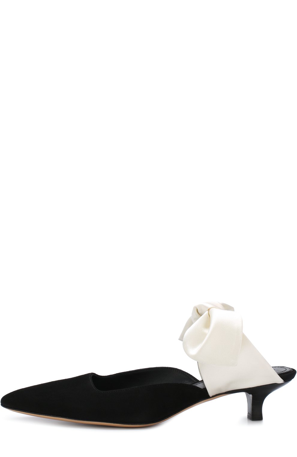 Замшевые мюли с атласным бантом THE ROW, арт. F1025-SW212, фото 3