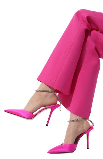 Текстильные туфли saeda 100 JIMMY CHOO, арт. SAEDA100/BGH, фото 3