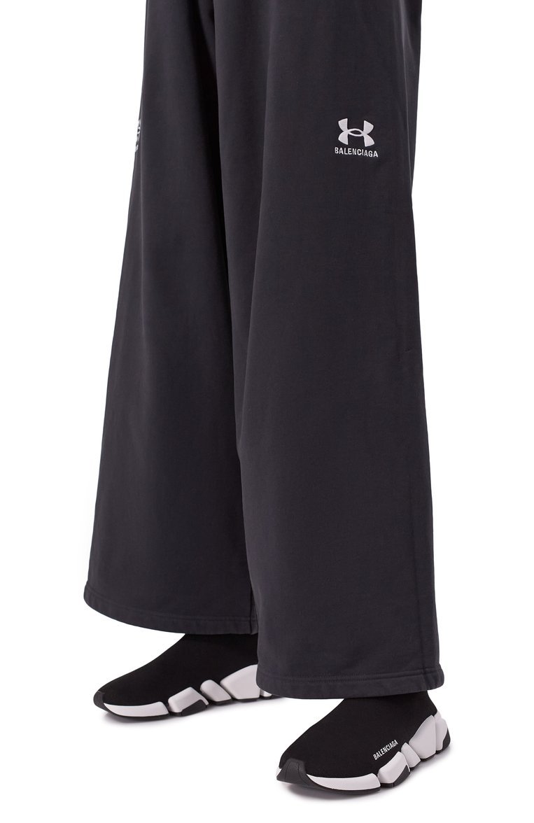 Женские текстильные кроссовки speed.2 BALENCIAGA черного цвета, арт. 617196/W2DB2 | Фото 3 (Стили: Кэжуэл; Материал внешний: Текстиль; Материал внутренний: Текстиль; Кросс-КТ: Высокие; Материал утеплителя: Без утеплителя; Подошва: Платформа)