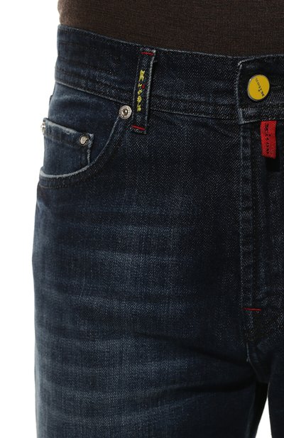 Джинсы KITON темно-синего цвета по цене 98200 руб., арт. UPNJS1/J07S10, фото 5 Джинсы KITON, арт. UPNJS1/J07S10, фото 5