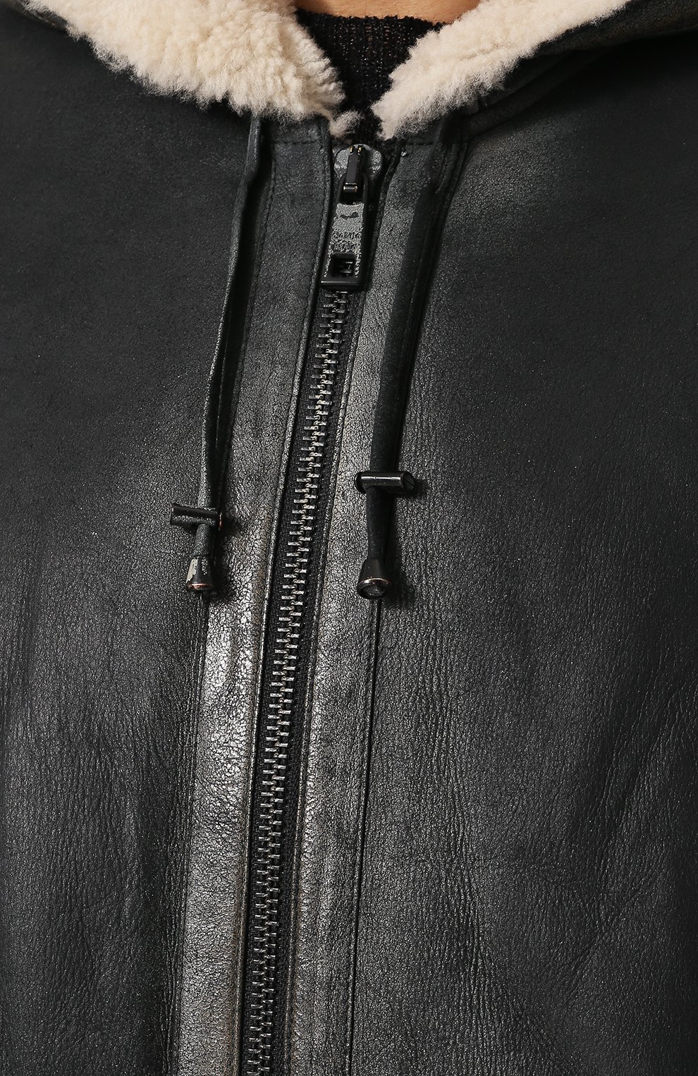 Дубленка прямого кроя на молнии с капюшоном GIORGIO BRATO, арт. GU19F8850MECUMURBLE, фото 5