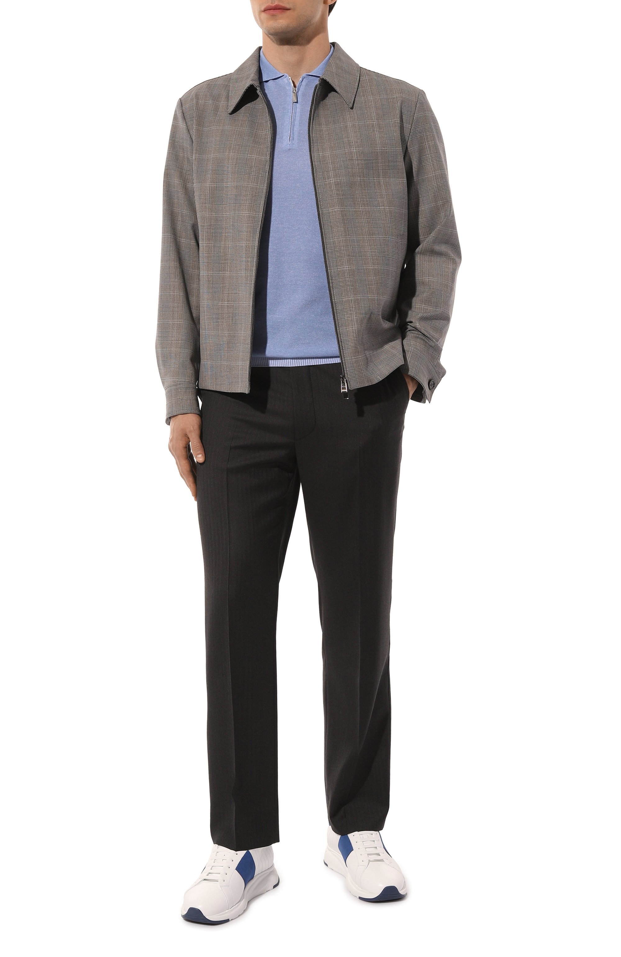 Кожаные кроссовки ZILLI белого цвета по цене 159500 руб., арт. H0094AM1013VSWR01, фото 2 Кожаные кроссовки ZILLI, арт. H0094AM1013VSWR01, фото 2