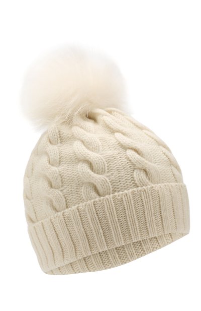 Кашемировая шапка с меховым помпоном KASHJA` CASHMERE, арт. 134/PEL, фото 1