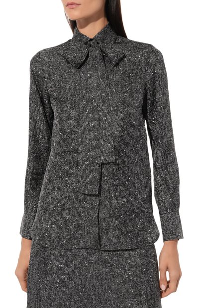 Шелковая блузка KITON, арт. D48407K0531E04, фото 3