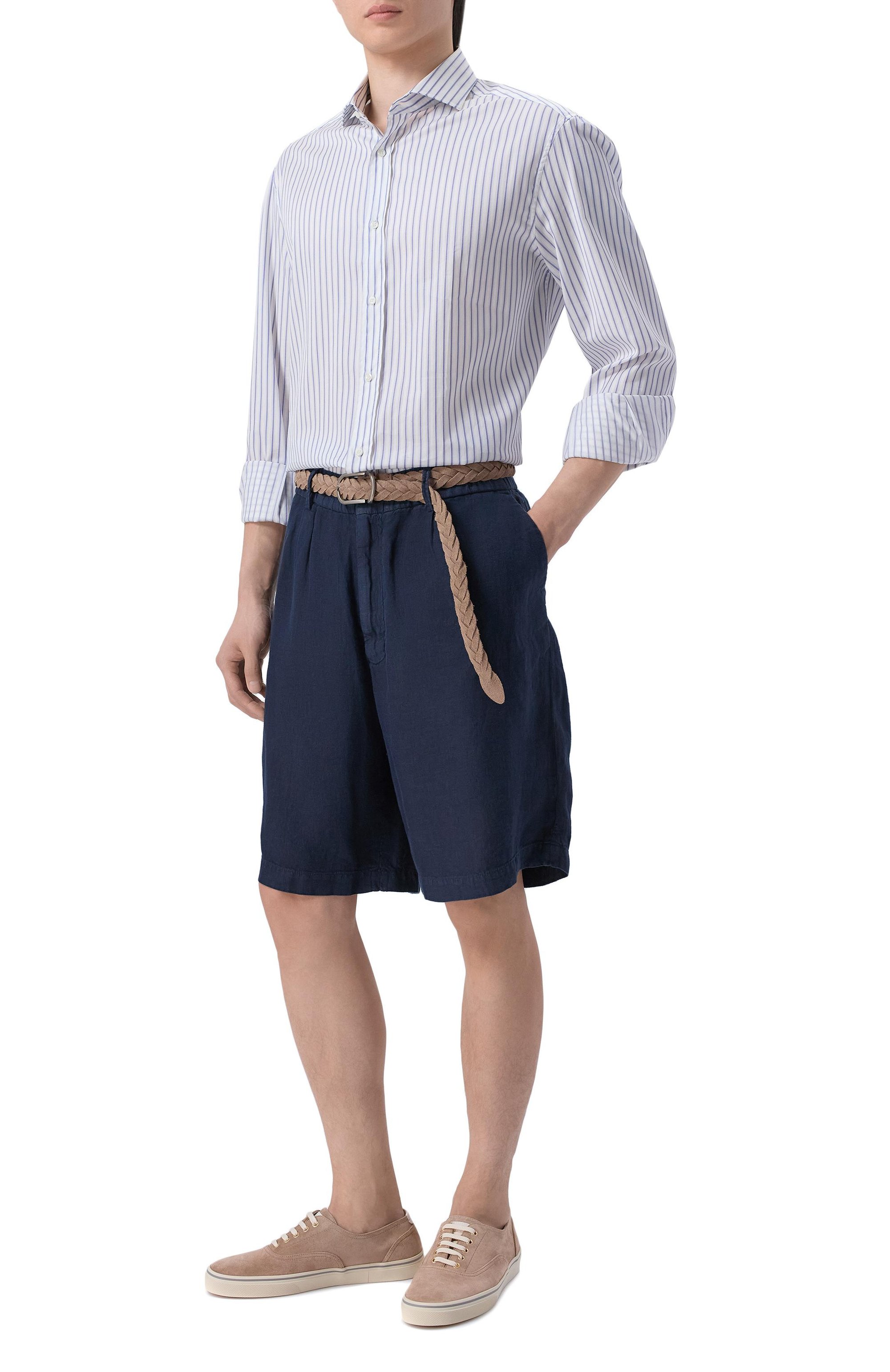 Льняные шорты BRUNELLO CUCINELLI, арт. M243DU006W, фото 2