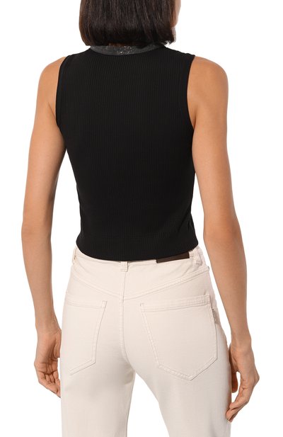 Хлопковый топ BRUNELLO CUCINELLI, арт. ML171BP090, фото 4