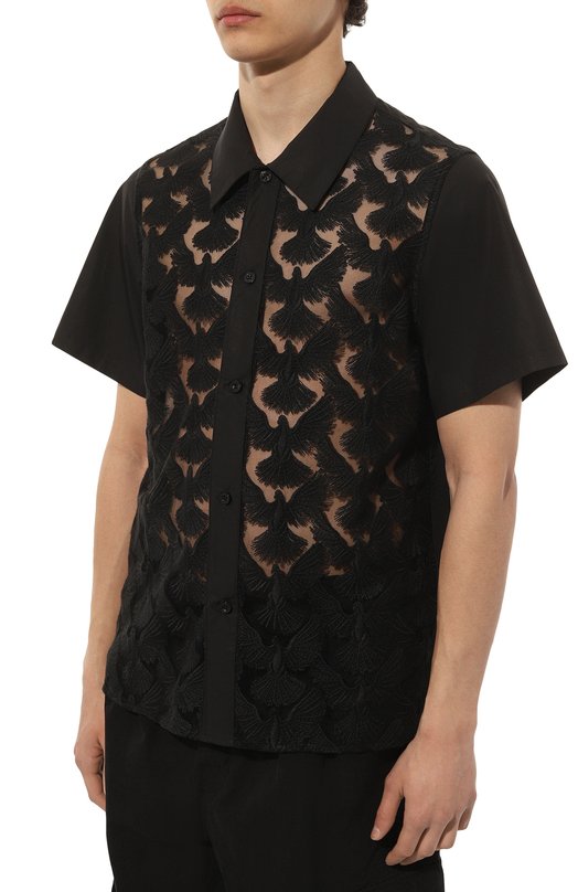 Хлопковая рубашка 3.Paradis Чёрный, фото 3