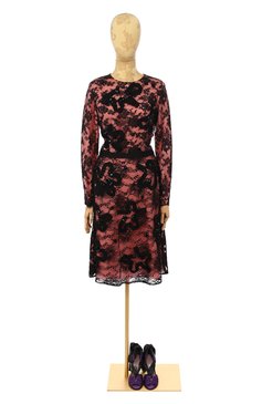 Кружевное платье OSCAR DE LA RENTA, арт. P16E657BLK, фото 1