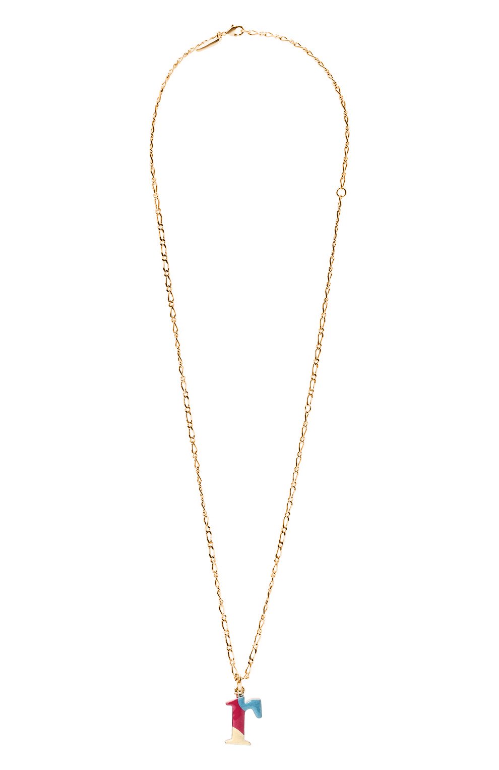 Кулон на цепочке alphabet r CHLOÉ разноцветного цвета по цене 59300 руб., арт. CHC22SF04RBLQ, фото 1 Кулон на цепочке alphabet r CHLOÉ, арт. CHC22SF04RBLQ, фото 1