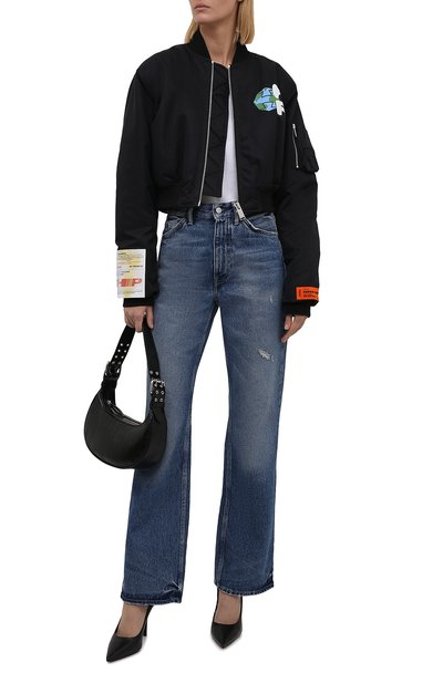 Бомбер HERON PRESTON черного цвета по цене 98600 руб., арт. HWEH003F21FAB0011001, фото 2 Бомбер HERON PRESTON, арт. HWEH003F21FAB0011001, фото 2