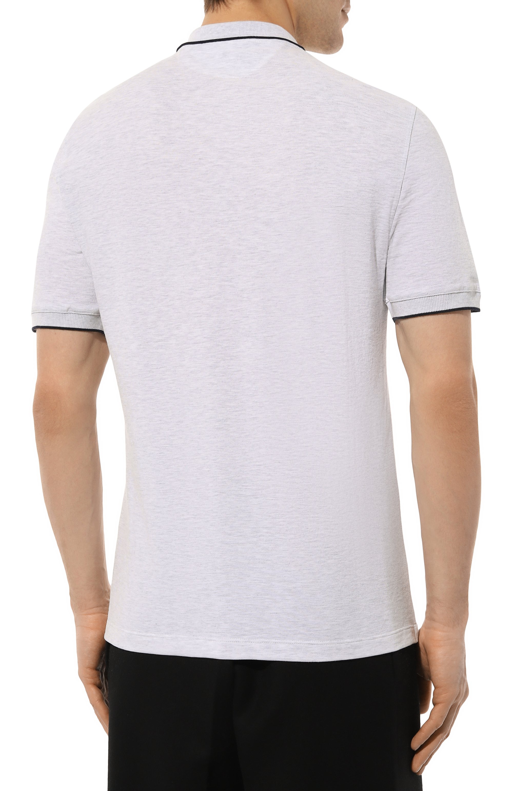 Хлопковое поло BRUNELLO CUCINELLI, арт. ME8549779G, фото 4