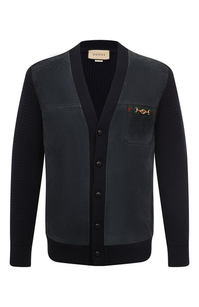 Комбинированный кардиган GUCCI, арт. 642745 XKBQI, фото 1