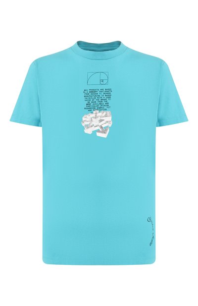 Хлопковая футболка OFF-WHITE, арт. 0MAA027R201850053901, фото 1