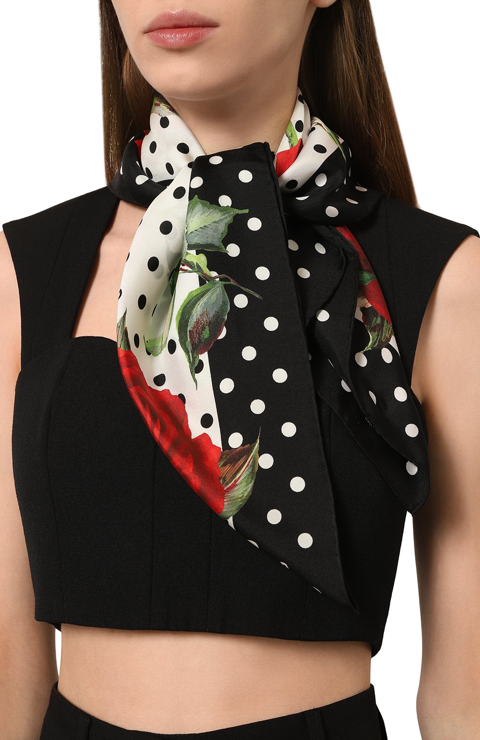 Шелковый платок DOLCE & GABBANA, арт. FN092R/GDCQT, фото 2