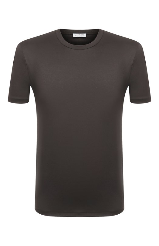 Хлопковая футболка Zimmerli 286-1447 Коричневый 286-1447
