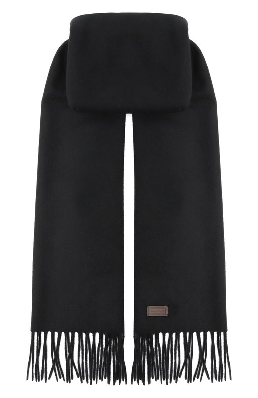 Кашемировый шарф Canali 06/TF00313 Чёрный 06/TF00313