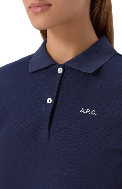 Хлопковое поло A.P.C., арт. F26522/C0GWZ, фото 5