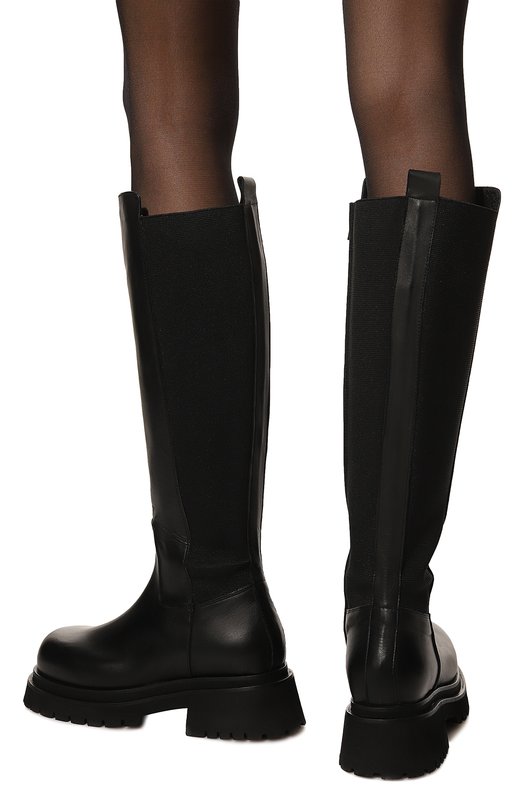 Кожаные сапоги Ulrika Nude of Scandinavia Чёрный, фото 3