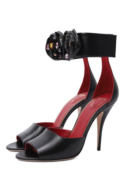 Женские кожаные босоножки drip rose 105 VALENTINO, арт. 8W2S0MY5/RDW