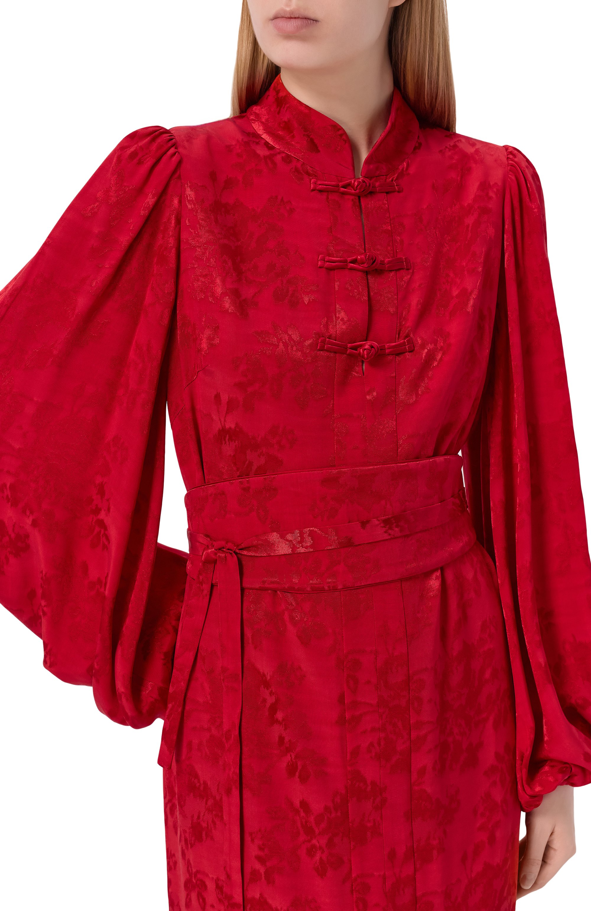 Платье OLOLOL красного цвета по цене 119000 руб., арт. OLD354B/4396.RR600, фото 4 Платье OLOLOL, арт. OLD354B/4396.RR600, фото 4