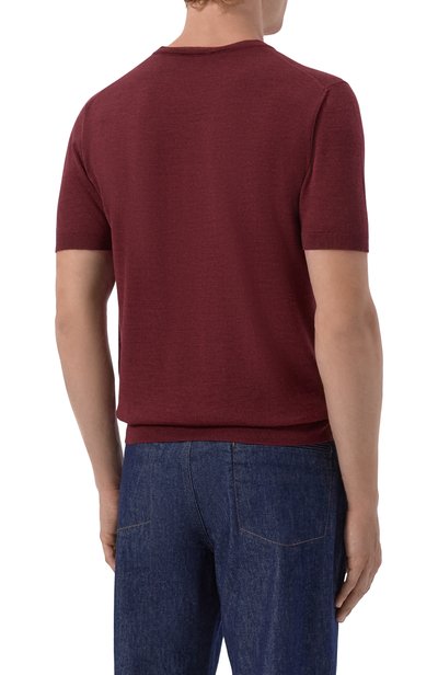 Шерстяной джемпер CORNELIANI бордового цвета по цене 63650 руб., арт. 28M525/2A25126, фото 4 Шерстяной джемпер CORNELIANI, арт. 28M525/2A25126, фото 4