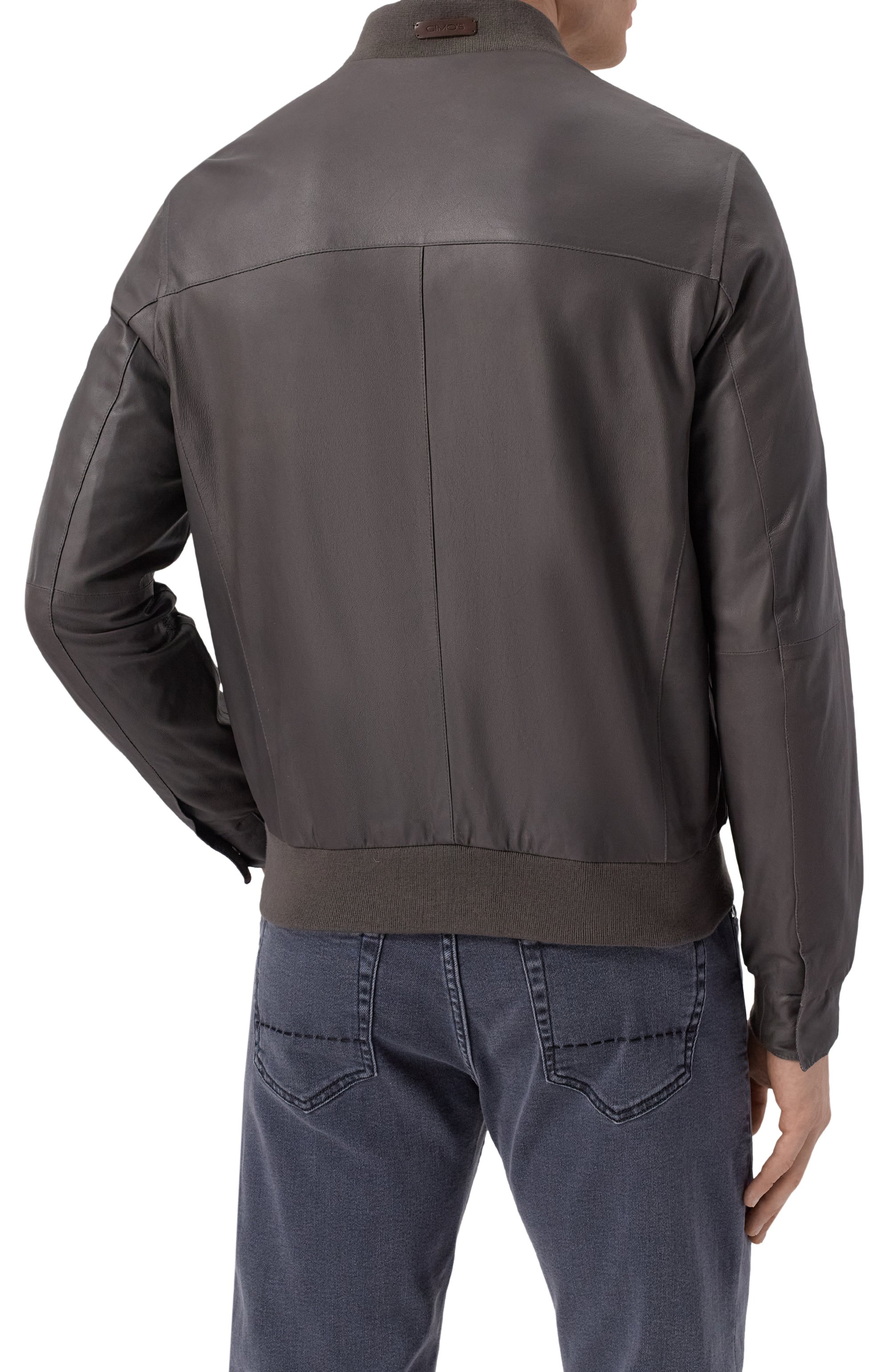 Двусторонний кожаный бомбер GIMO'S, арт. 5S20.1.090.90R/58, фото 4