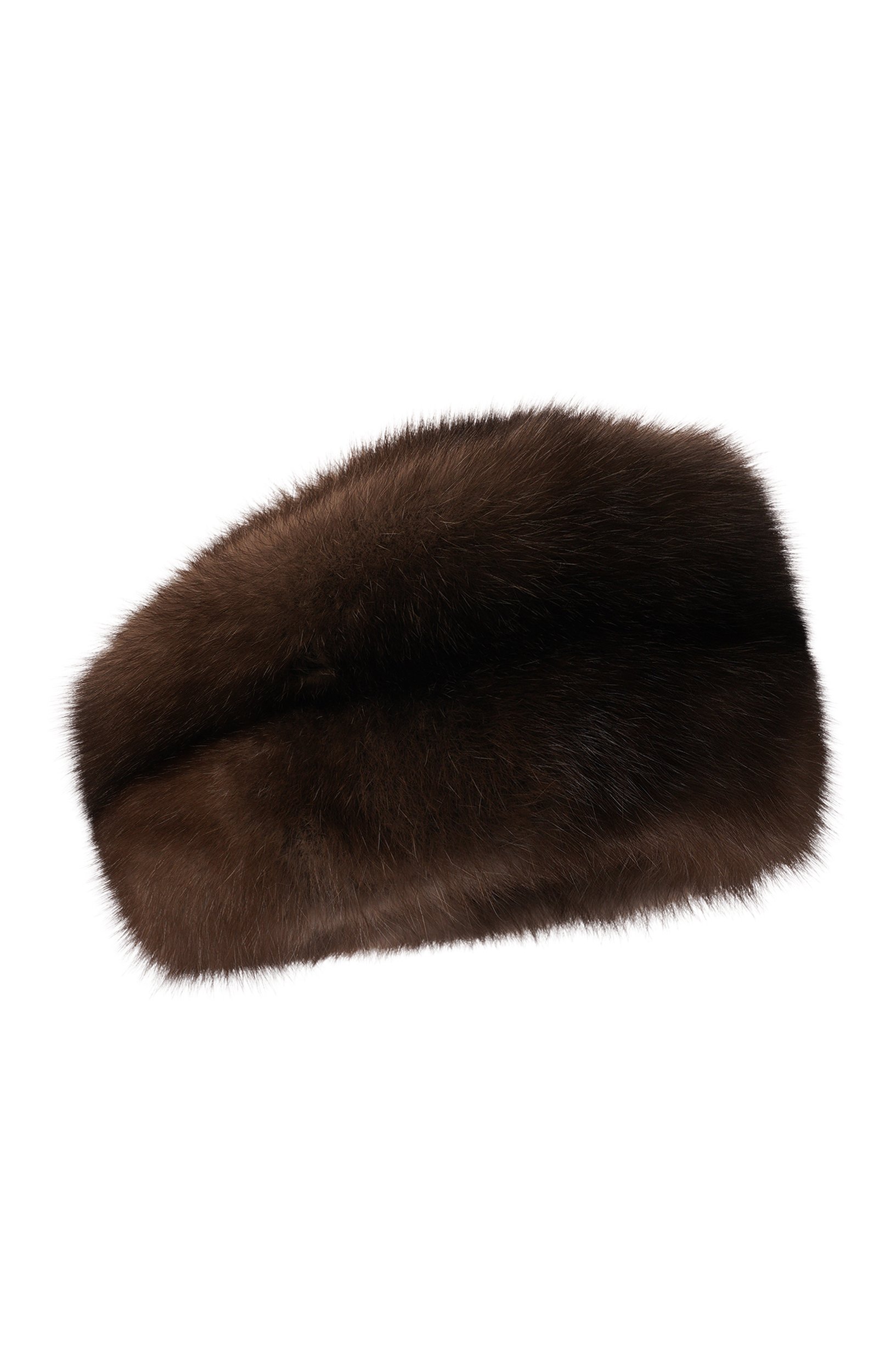 Меховая шапка из соболя BLACK SABLE коричневого цвета по цене 337050 руб., арт. BS-FHSL-MG, фото 1 Меховая шапка из соболя BLACK SABLE, арт. BS-FHSL-MG, фото 1