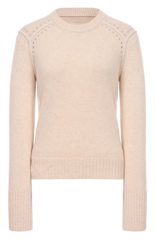 Пуловер из шерсти и кашемира Zadig and Voltaire KWSW02830 Бежевый KWSW02830