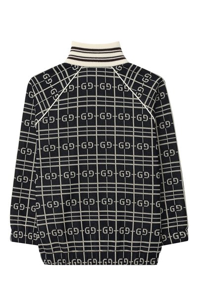 Хлопковая толстовка GUCCI темно-синего цвета по цене 65850 руб., арт. 626298/XJCPK, фото 2 Хлопковая толстовка GUCCI, арт. 626298/XJCPK, фото 2