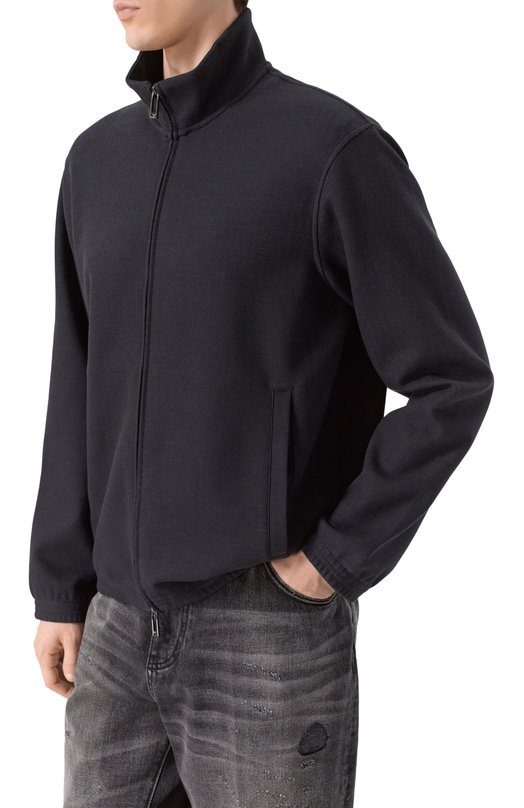 Толстовка из хлопка и лиоцелла Emporio Armani EM005380/AF13700 Синий  EM005380/AF13700 Фото 3