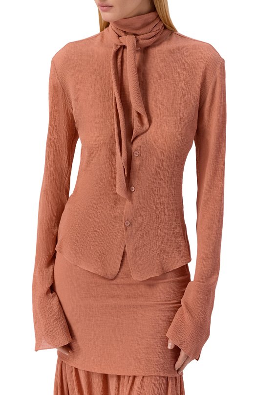 Шелковая блузка Petar Petrov S26TB17 Розовый  S26TB17 Фото 3