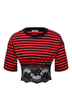 Хлопковый топ MIU MIU, арт. MJN270-1YLC-F0N98, фото 1