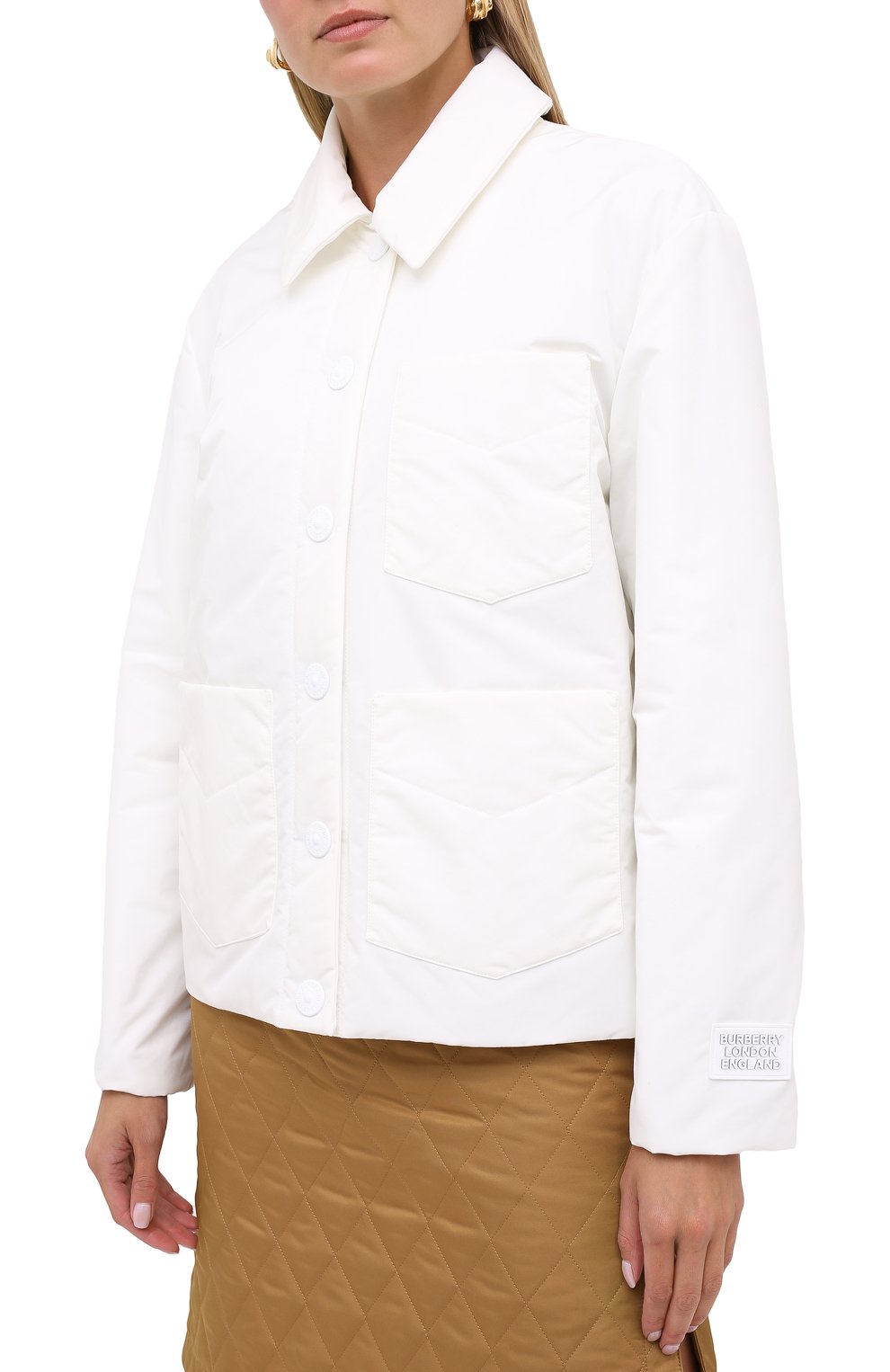 Куртка BURBERRY белого цвета по цене 119000 руб., арт. 8030855, фото 3 Куртка BURBERRY, арт. 8030855, фото 3