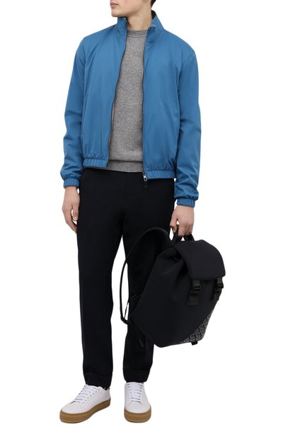 Двусторонний бомбер LORO PIANA бирюзового цвета по цене 222000 руб., арт. FAF8466, фото 2 Двусторонний бомбер LORO PIANA, арт. FAF8466, фото 2