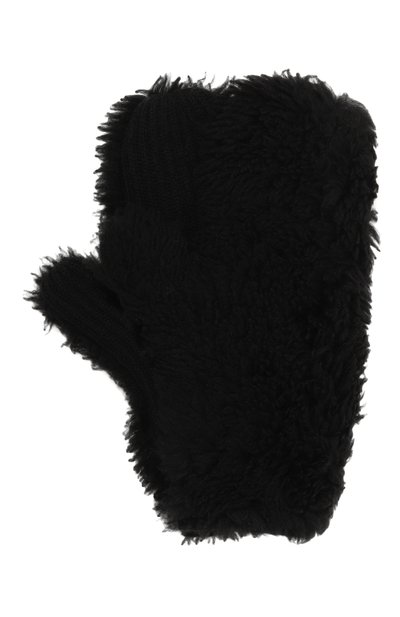 Женские варежки из шерсти и овчины YVES SALOMON, арт. 23WAA508XXMACL