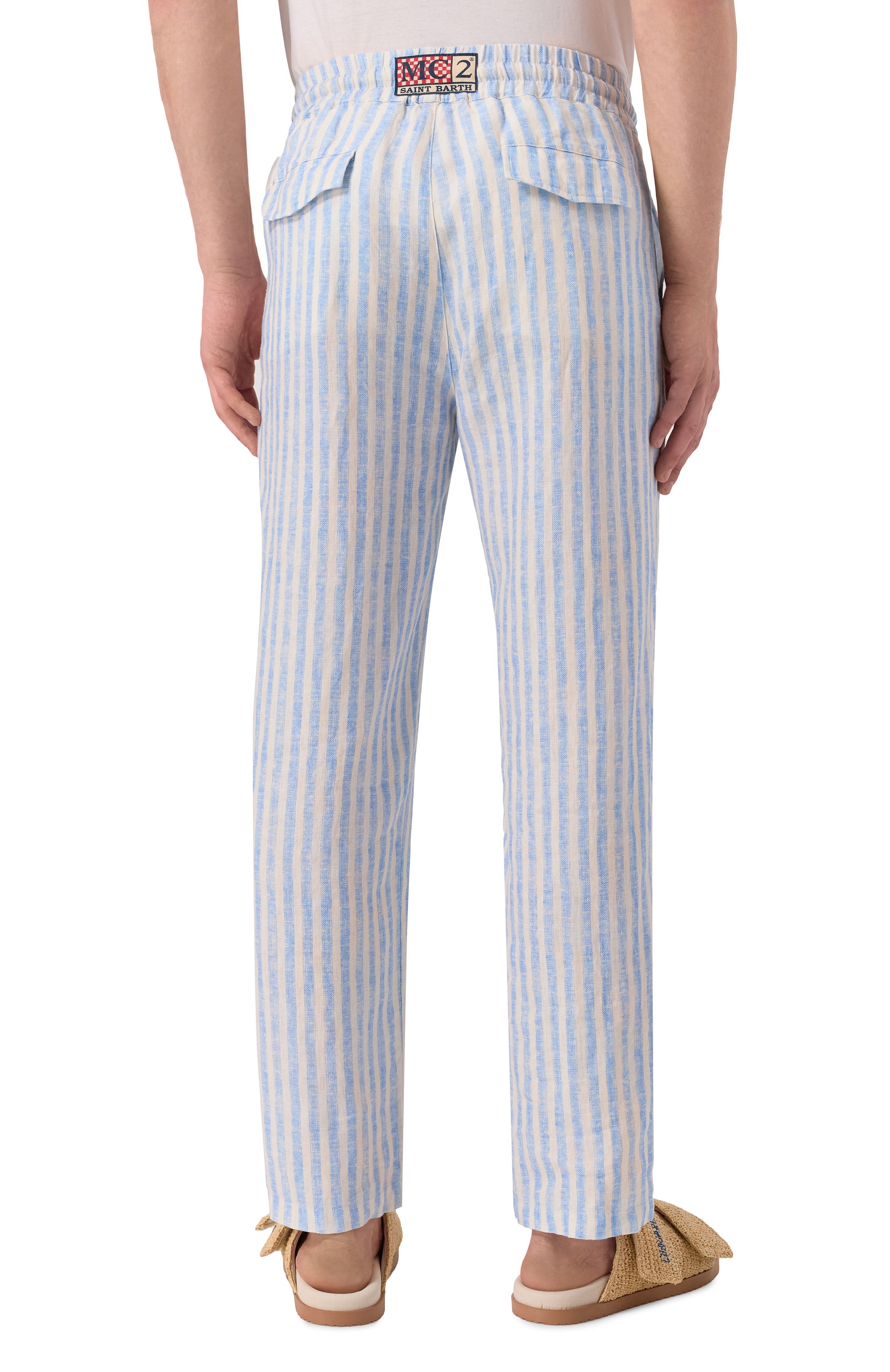 Льняные брюки MC2 SAINT BARTH, арт. STBM CALAIS/01466H, фото 4