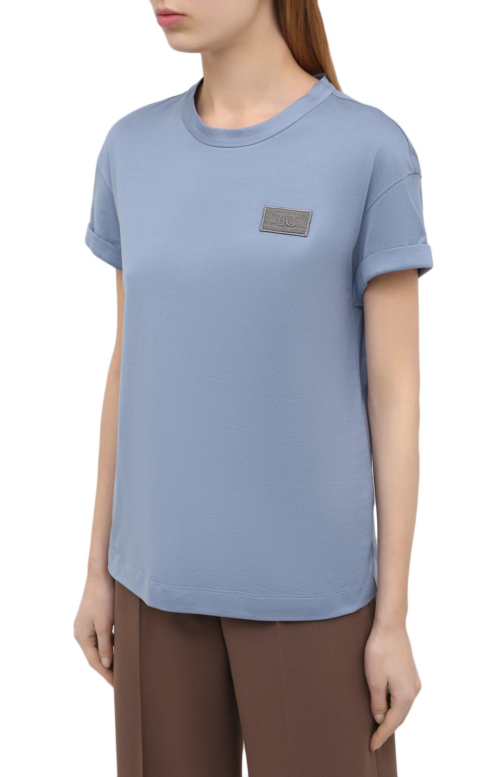 Хлопковая футболка BRUNELLO CUCINELLI, арт. M0A45DG830, фото 3