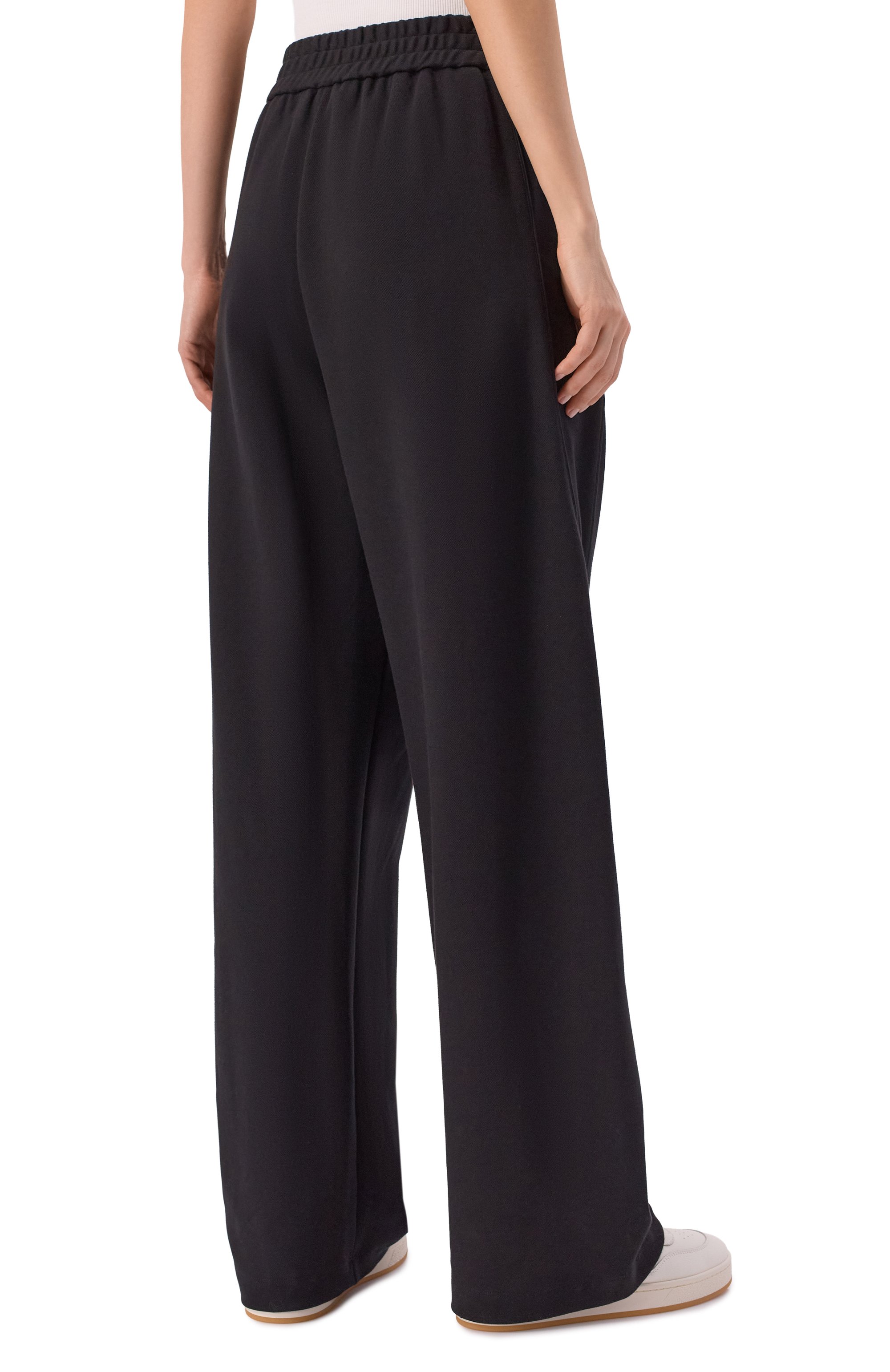 Хлопковые брюки MSGM черного цвета по цене 39050 руб., арт. 4041MDP76/267126, фото 4 Хлопковые брюки MSGM, арт. 4041MDP76/267126, фото 4