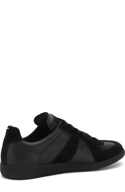 Комбинированные кеды MAISON MARGIELA черного цвета по цене 81850 руб., арт. S57WS0236/P1897, фото 4 Комбинированные кеды MAISON MARGIELA, арт. S57WS0236/P1897, фото 4