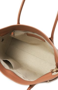 Женская сумка-тоут furla goccia FURLA бежевого цвета, арт. WB01497/BX3104 | Фото 5 (Материал: Текстиль, Натуральная кожа; Драгоценные камни: Проставлено; Размер: large; Материал сплава: Проставлено)