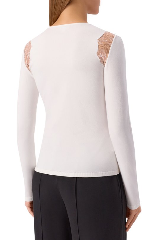 Топ из вискозы Giambattista Valli 25FWPVCM00M4/09VIP Белый  25FWPVCM00M4/09VIP Фото 4