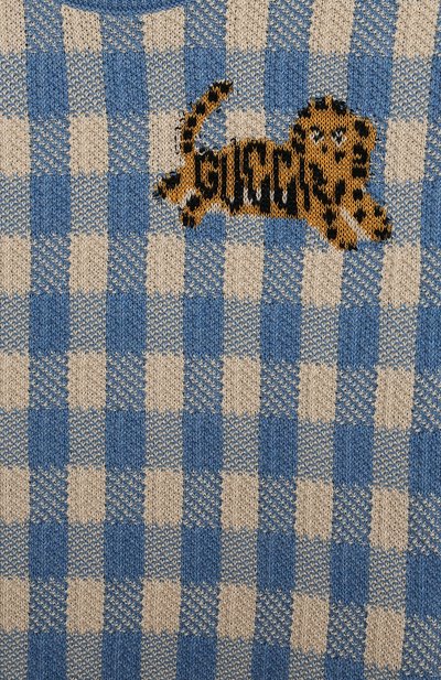 Хлопковый пуловер GUCCI, арт. 763945/XKDS0, фото 3