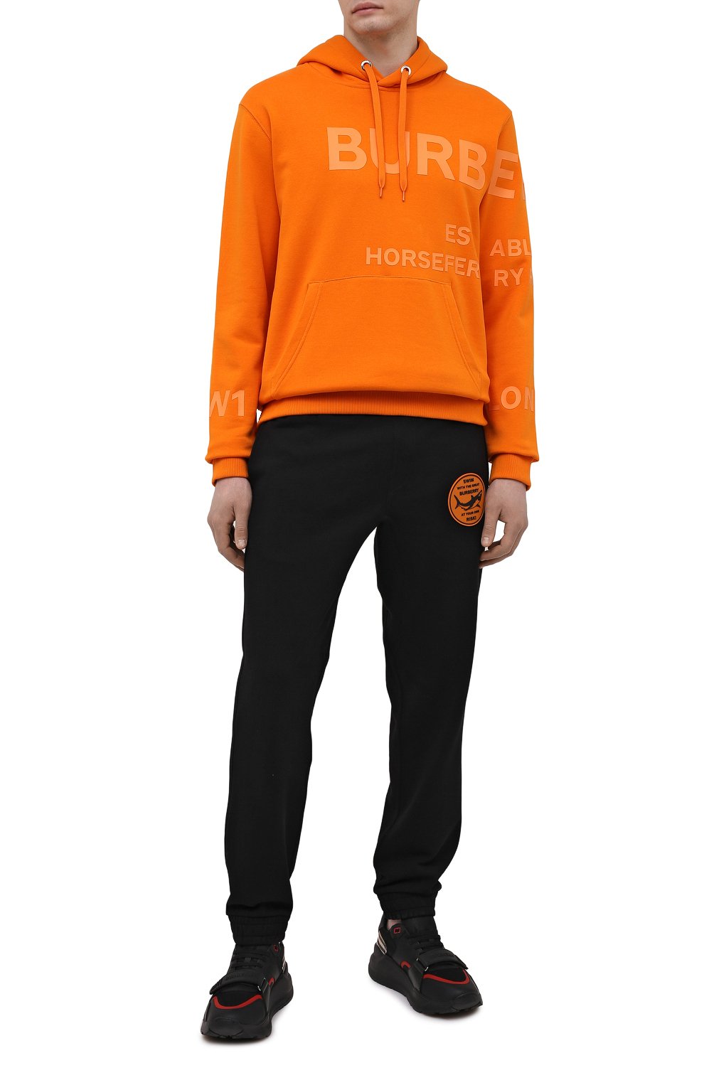 Хлопковые джоггеры BURBERRY, арт. 8040706, фото 2