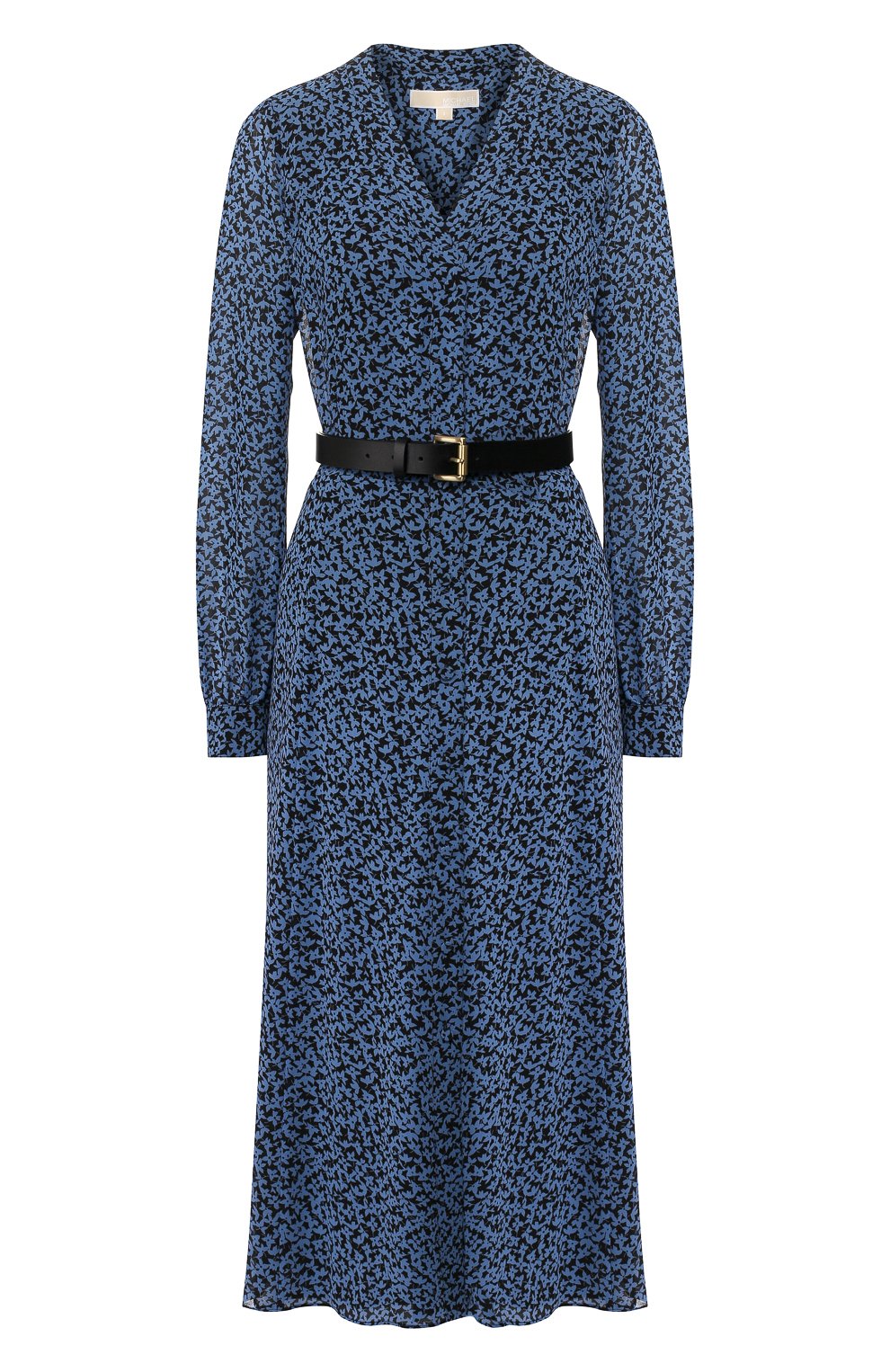 Платье с ремнем MICHAEL MICHAEL KORS синего цвета по цене 24150 руб., арт. MH98Y46DGJ, фото 1 Платье с ремнем MICHAEL MICHAEL KORS, арт. MH98Y46DGJ, фото 1
