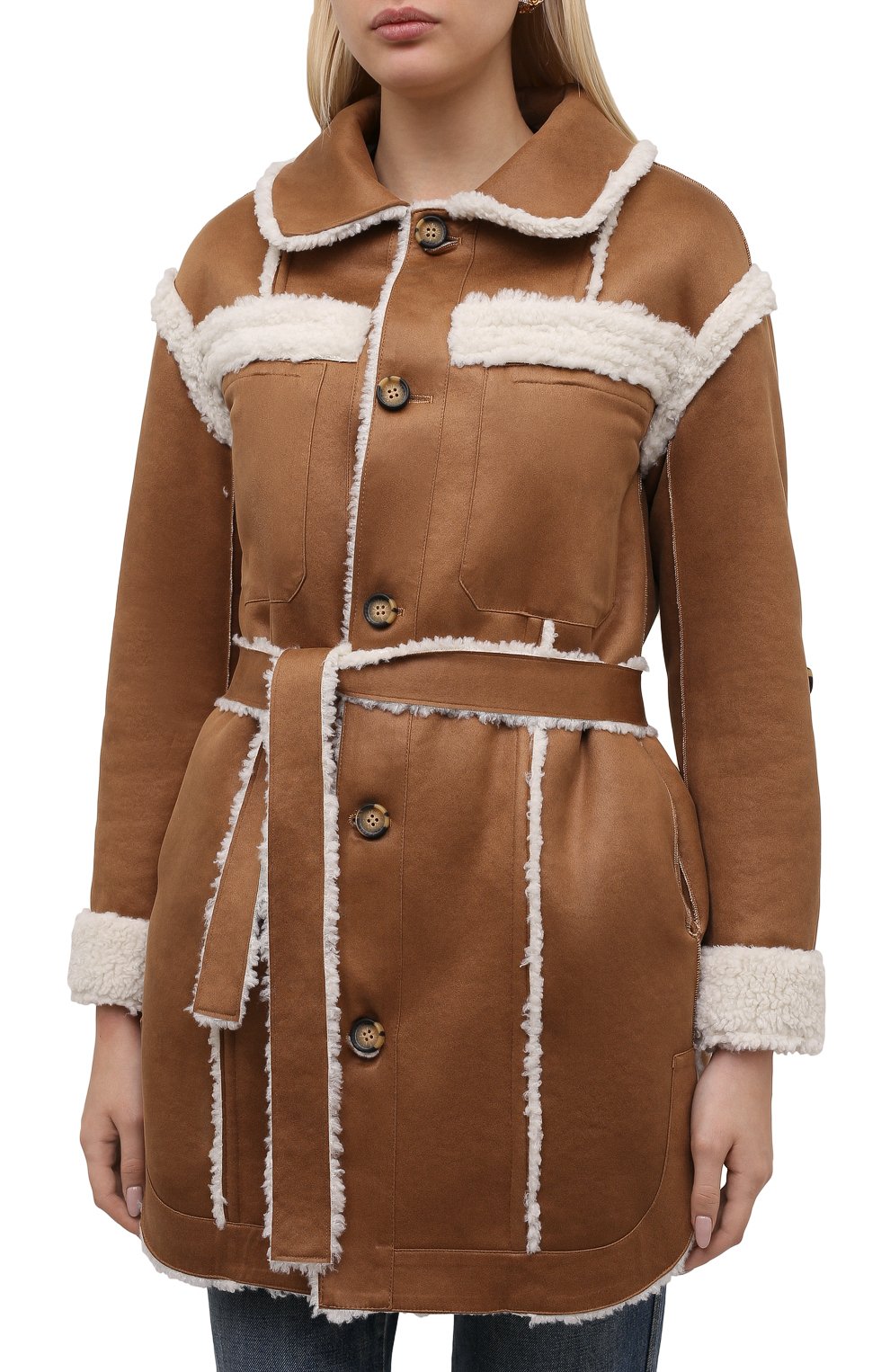 Двусторонняя шуба из экомеха URBANCODE STUDIO, арт. BJ18065, фото 6