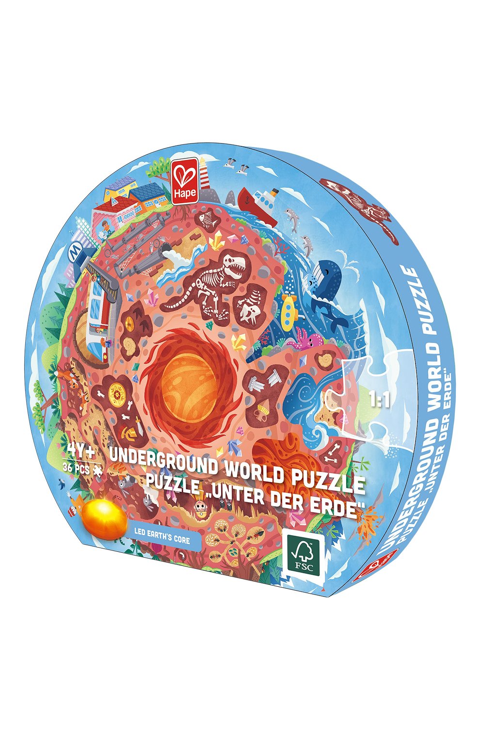 Круглый пазл подземный мир HAPE, арт. E1637_HP, фото 2