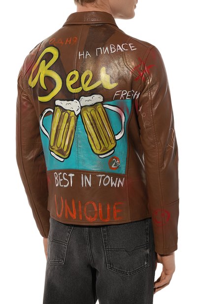 Кожаная куртка UNIQUE AS DUCK, арт. KOZB1, фото 4